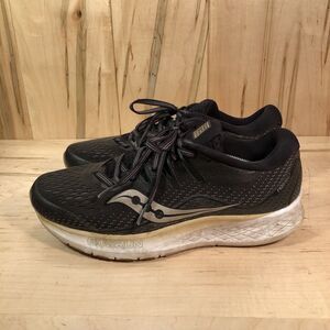 Saucony Ride ISO 2 Sneakers Womens Size 9 Black Running Shoes Athletic Lace Up